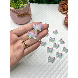 Pingente de Resina Borboleta Candy Colors - Unidade