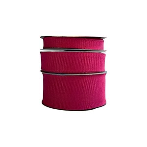 Fita Sinimbu Jeans Liso Sem Pesponto Pink - Metro 38mm-N9