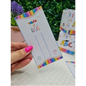 Tag Retangular para Laços no Bico de Pato Escolar - 10 Unidades