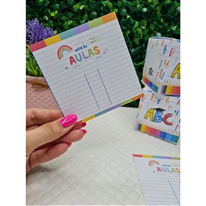 Tag Quadrada para Laços no Bico de Pato Escolar - 10 Unidades