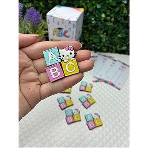 Aplique Emborrachado Escolar Cubo Candy Hello Kitty - Unidade