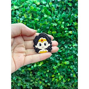 Aplique Emborrachado Mulher Maravilha Rostinho - Unidade