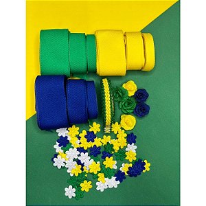 Kit de Fitas e Apliques Vai Brasil