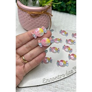 Aplique de Resina Bala Candy - Unidade