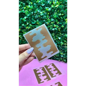 Termocolante Páscoa Calda de Chocolate Marrom Claro - Cartela