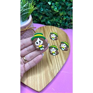 Aplique Emborrachado Brasil Menina - Unidade