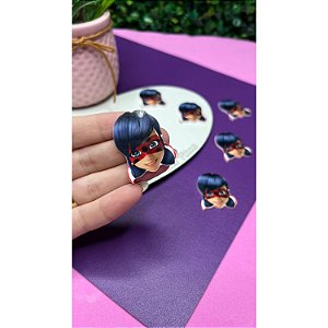 Aplique de Acrílico Ladybug Rostinho - Unidade