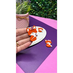 Aplique de Acrílico Raposa - Unidade