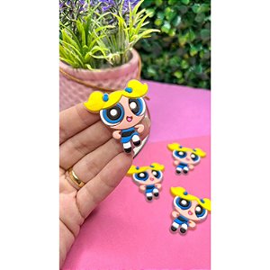 Aplique Emborrachado Meninas Super Poderosa Lindinha - Unidade