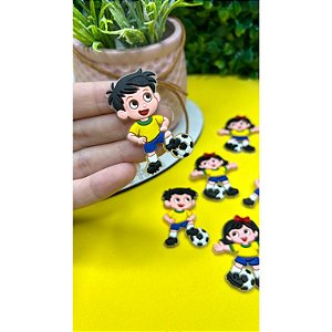 Aplique Emborrachado Brasil Menino com a Bola - Unidade