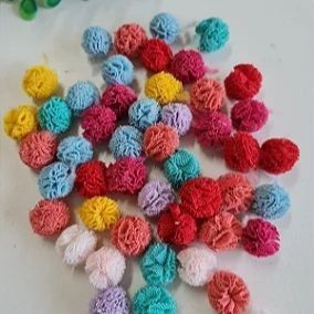 Pompom Malha (Renda) 1,5m - 50 unidades sortidas