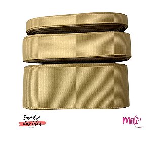 Fita de Gorgurão Mili Nude Latte 837 - Metro