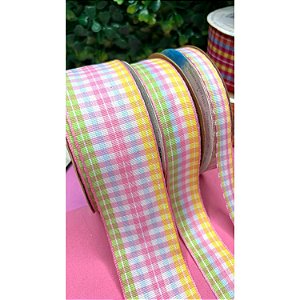 Fita Sinimbu Xadrez Colorido Candy - Metro 38mm-N9