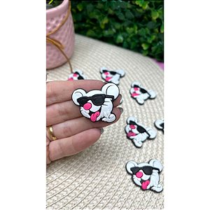 Aplique Emborrachado Emilly Vick Rosas Ratinho - Unidade