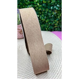 Fita de Veludo Cotelê 38mm Marrom - Metro