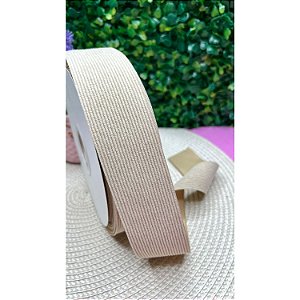 Fita de Veludo Cotelê 38mm Nude Claro - Metro