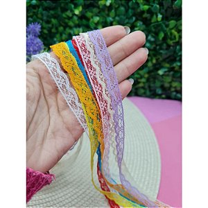 Kit Fita de Renda 10mm Festa Junina 5m sortidos