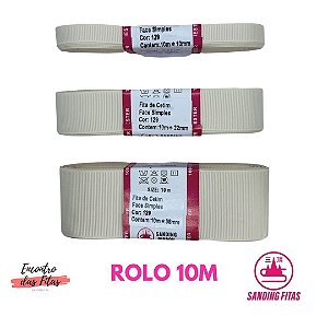 Fita Gorgorão Sanding Lisa Bege 129 - 10 Metros 22mm-N5