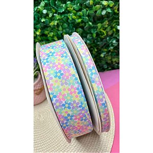 Fita de Gorgorão Estampada Yama Flor Candy - Metro