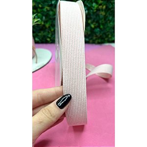 Fita de Veludo Cotelê 22mm Rosa Bebê - Metro