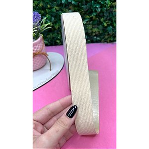 Fita de Veludo Cotelê 22mm Off White - Metro