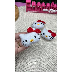 Aplique de Pelúcia Hello Kitty Lacinho Vermelho - Unidade