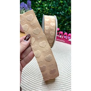 Fita Mili 38mm Coração 3D Caramelo - Metro