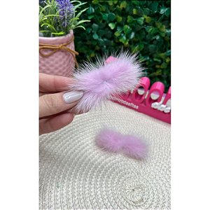 Pompom Bigode Baixo 4,5cm Lilás - Unidade
