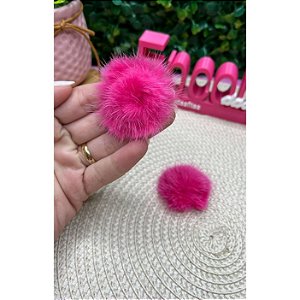 Pompom Baixo M 4cm Rosa Pink - Unidade