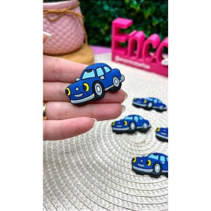 Aplique Emborrachado Carro Azul - Unidade