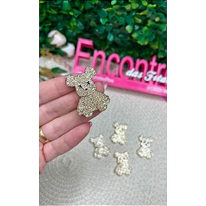 Aplique Chaton Ursinho com Strass - Unidade
