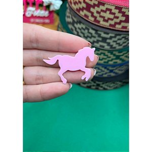 Aplique de Acrílico RS Cavalo Rosa - Unidade