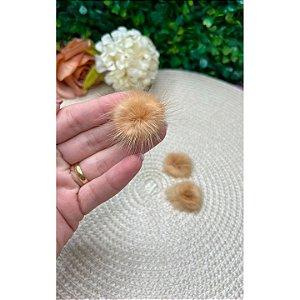Pompom Baixo P 2,5cm Caramelo - Unidade