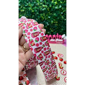 Fita Mili Gorgorão Estampado da Moranguinho 38mm - Metro
