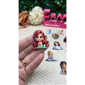 Aplique de Acrílico Sublimado Princesa Ariel - Unidade
