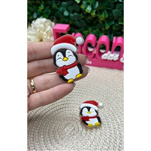 Aplique Emborrachado Pinguim de Natal - Unidade