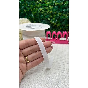 Fita de Veludo 10mm Branco - Metro