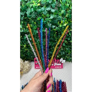 Hastes Flexíveis de Glitter - 5 unidades mistas
