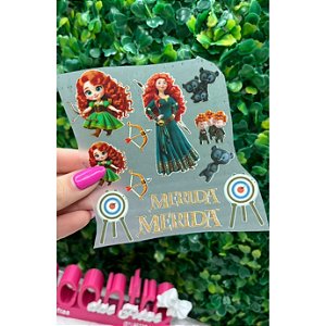 Cartela Termocolante Princesa Merida (Valente)