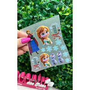 Cartela Termocolante Princesa Ana (Frozen)