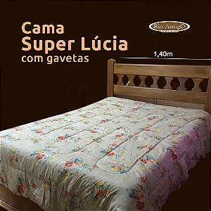 Cama Super Lúcia com gavetas