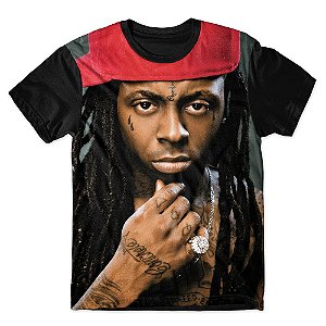 Camiseta T-shirt As Braba Lil Wayne Full Print Preta