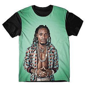 Camiseta T-shirt As Braba Fetty Wap Full Print Preta