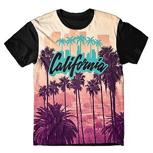 Camiseta T-shirt As Braba California Full Print Preta