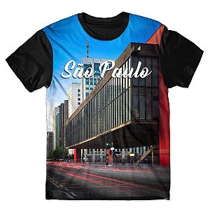 Camiseta T-shirt As Braba Masp São Paulo Full Print Preta