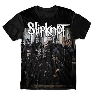 Camiseta T-shirt As Braba Slipknot Full Print Preta