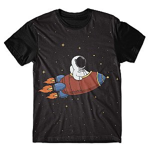 Camiseta As Braba Masculina Desenho Astronauta Full Print