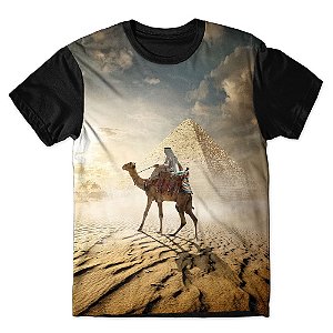 Camiseta As Braba Masculina Camelo Full Print