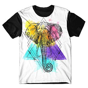 Camiseta As Braba Masculina Elefante Triangulo Full Print