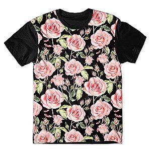 Camiseta As Braba Masculina Rosas Full Print